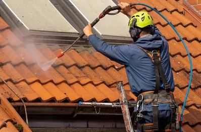 Démoussage et hydrofuge de toiture au Menoux